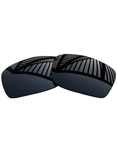 Image of 4 Pairs Replacement Lenses for Oakley Fives Squared /Fives Squared Asian Fit(AF）OO9214 Sunglasses - Solid Black+Titanium+Ice Blue+Fire Red