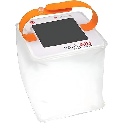LuminAID Nova Inflatable Solar LED Lantern for Camping, Hiking & Travel
