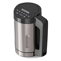 BLACK+DECKER BXSM1000E - Suppenzubereiter 1040W | Edelstahlkaraffe 1,6L | 7 Programme | Smoothies, Kompotte & Suppen | Warmhaltefunktion | Digitaldisplay | BPA-frei