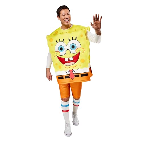 Rubies Nickelodeon - Disfraz oficial de Bob Esponja para adultos, talla M