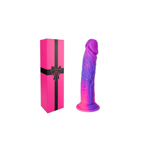 12,7 cm kleiner realistischer Silikon-Dildo, 11 cm niedlicher Einsteiger-Dildo. Starker Saugfuß, kompakter, süßer lila-pinker Analdildo, G-Punkt Silikonpenis Erwachsenen-Sexspielzeug, für Anfänger