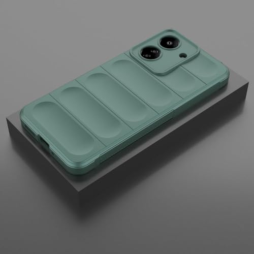 Image of amazon basics Basic Case for Mi Redmi 13C 4G (Silicone Green)