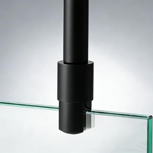 SVNR Barra estabilizadora de 50 cm, acero inoxidable, estabilizador para mamparas de ducha de 6 a 10 mm, cristal de 6 a 10 mm, ajustable en 360°, soporte para pared de ducha, incluye abrazadera para