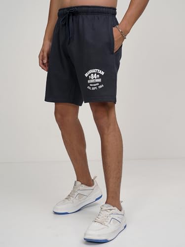 Image of Highlander Men's Slim Fit Regular Shorts | Solid | Strachable Shorts| Mid-Rise| Shorts