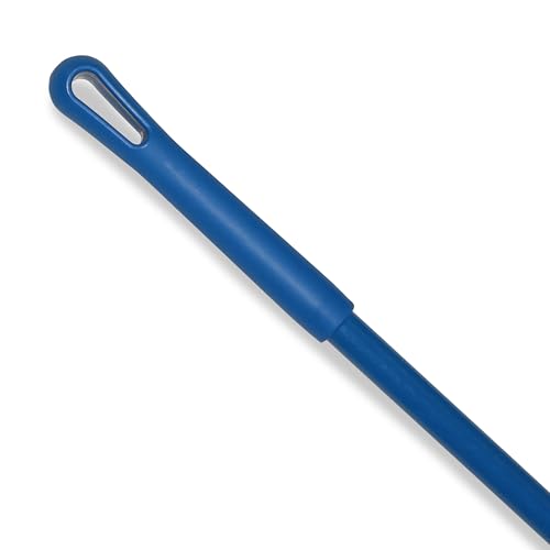 Image of SPARTA 48 inch Fiberglass Replacement Handle with 3 /4 inch Acme Thread Tip, Polyester Veil Reinforced, Hanging Cap, Commercial Cleaning, Blue (Pack of 12)