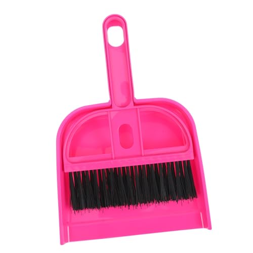 ARTSEWPLY Mini Besen und Kehrschaufel Set Kompakt und Tragbar Weiche Borsten Kratzfrei Integriertes Design für Tischplatten Tastaturen und Bettstaubentfernung Praktisches Kleines