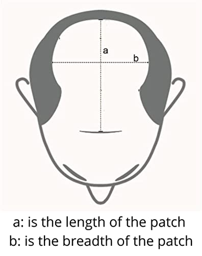 Image of Euphoria 7x5 European Full Lace 0.03 mm Original Men's Hair Patch, 100% Silky and Soft Human Hair, Proper Ventilation System, Undetectable Front Hairline Natural Brown Hair Wig