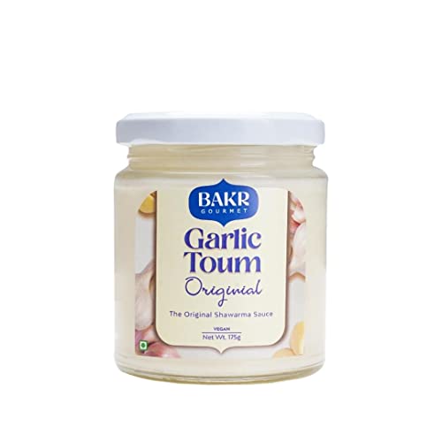 Bakr Gourmet Natural Middle Eastern Garlic Toum Shawarma Sauce, No Added Preservatives - 175 gm, (Pack of 1)