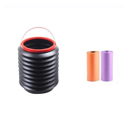 Botes de basura Botes de basura Bote De Basura for Automóvil Contenedor De Almacenamiento Multifuncional Plegable Bote De Basura Portátil for Exteriores Cesta De Papel De Desecho, 4L Contenedor de bas