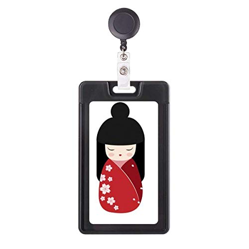 Badge rétractable Kimono Sakura Japan idéal au bureau et dans les transports