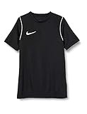 Ribbed crewneck Nike Kinder T-Shirt Y NK Dry PARK20 TOP SS, Black/White/White, XS, BV6905
