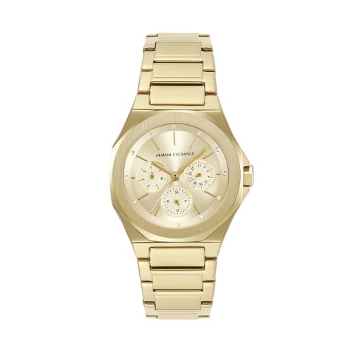 Armani Exchange AX4624   Reloj de Acero Inoxidable Dorado de 36 mm para Mujer