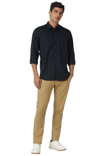 Image of Peter England Men's Premium Casual Checkered Shirt