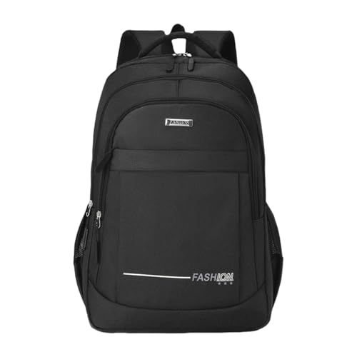 Zaino nero per la scuola, zaino per la scuola, per ragazze, adolescenti, zaini per uomini, donne, università, borsa per libri d'acqua, Mochilas Escolares Para Militare Zaini Camouflage, Nero , Taglia