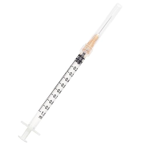 100pcs 1ml/cc 25G 5/8 inch (16mm) Industrial Scientific Accessories, Refilling Liquid, Individually Wrapped