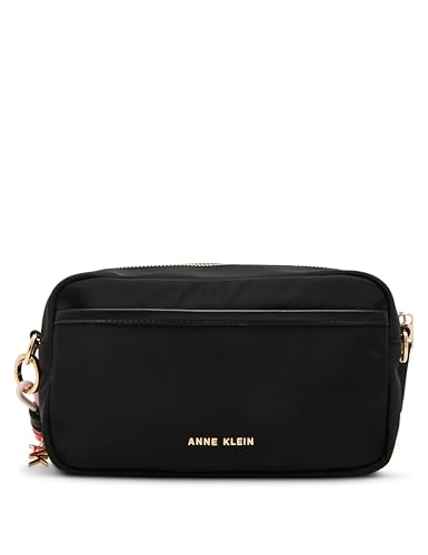 Anne Klein Womens Camera Bag with Detachable Strap, Black2