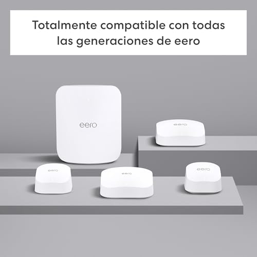 Miniatura 7 de Router wifi de malla eero 7 de Amazon (último modelo): doble banda con Wi-Fi 7, compatible con velocidades de red de hasta 2,5 Gb/s y cobertura en hasta 190 m² (1 unidad)
