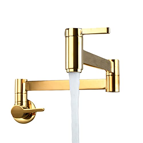 Robinet de remplissage de pot pliable avec bras pivotant double