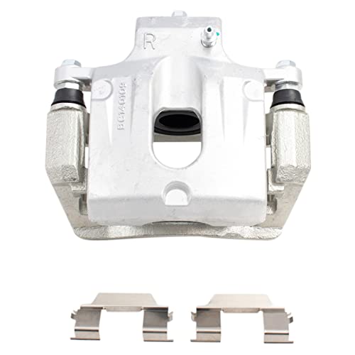 Image of TRQ Brake Pad & Rotor Kit Slotted X Drilled Performance Semi-Metallic Compatible with 2008-2016 Buick Enclave 2009-2017 Chevrolet Traverse 2007-2016 GMC Acadia 2007-2010 Saturn Outlook