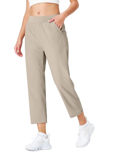 Ksmien Women's Golf Pants Lightweight High Waisted 7/8 Ankle Pant with 4 Pockets for Athletic Lounge Travel Work2