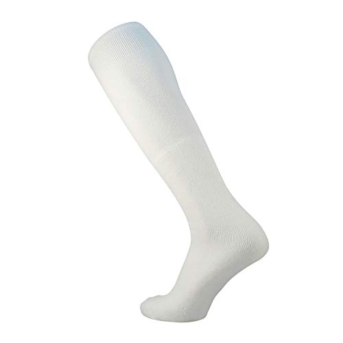 Classic Baseball Sanitary Liner Cotton Tube Socks in White