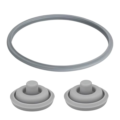 Pack of 3 spare parts for WMF Perfect Plus and Perfect Pressure Cooker – Includes 1 x Sealing Rubber (Ø22 cm) + 2 x Gaskets for Valve, Lid, Express Pot and Handle – Compatible with Models from 2.5 L