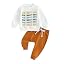White Birthday Boy Sweatshirt+brown Pants