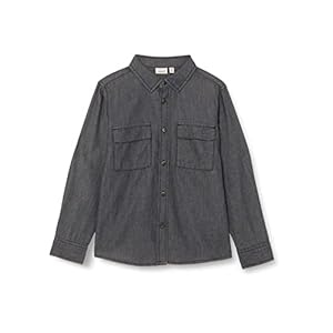 NAME IT NKMBAKIM LS DNM SHIRT CAMP jongens Overhemd