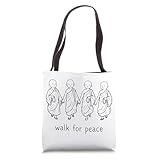 Walk For Peace Buddhist Monk Zen Mindfulness Tote Bag