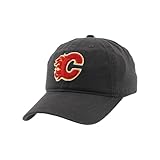 Calgary Flames NHL Officially Licensed Adjustable Hat Scholarship Icon Charcoal