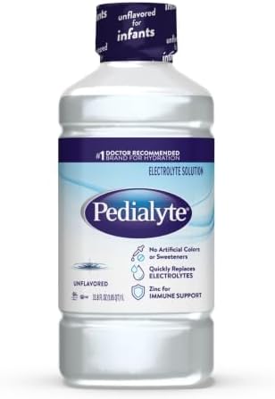 Pedialyte Electrolyte Solution, 33.8 Fl Oz Bottle, Unflavored