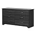 South Shore 11314 Fusion 6-Drawer Double Dresser, Gray Oak
