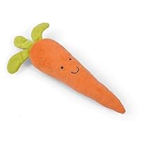 Petface Foodie Faces Fluffy Carrot Dog Toy