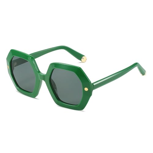 Lunettes de soleil polygonales pour femmes et hommes nuances UV400 tendance vintage