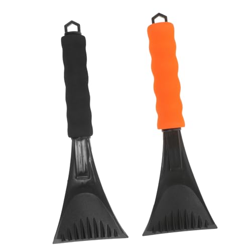 NULYLU 2pcs Car Snow Removal Shovel Ice Scraper Replaceable Blade for Outdoor Use