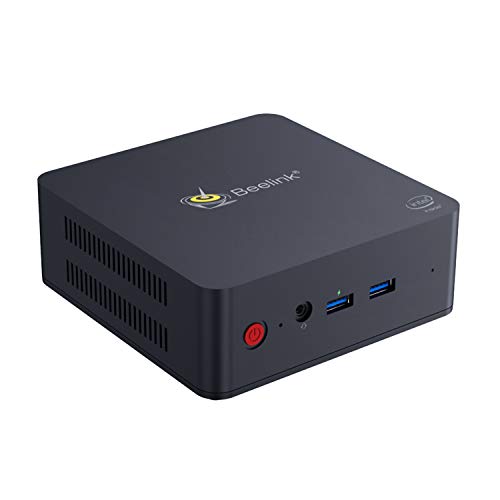 VGROUND L55 Mini PC with Intel Core i3-5005U CPU, 8GB RAM+128GB SSD, 2.4+5.8GHz WiFi, Intel HD Graphics 5500, HDMI, DP, 4K, 1000Mbps, BT 4.0, Support Windows 10