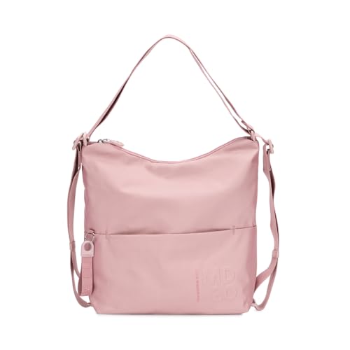 Borsa a spalla in tessuto originale Mitrix, cangiante con effetto 3D, trasformabile in zaino con un semplice gesto della mano. Tasca esterna zippata, interni organizzati con tasche e accessori tono su tono conferiscono un look informale e la rendono leggera e funzionale.