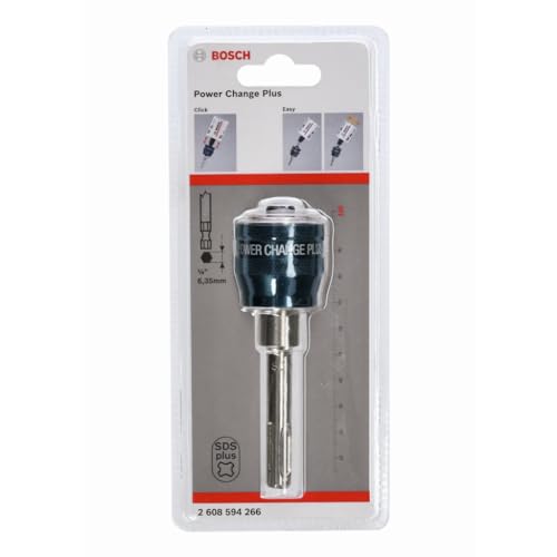 Bosch Professional 1x Power Change Plus Adapter (SDS Plus, Länge 105 mm, Zubehör Lochsäge) – Ansicht 2