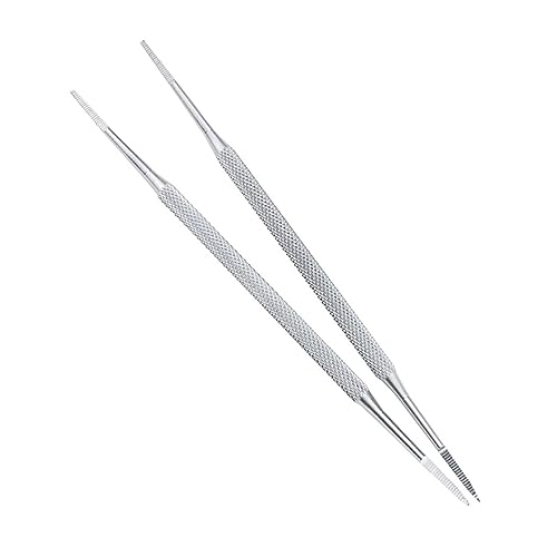 Ipetboom Professional Nail Cleaner Tools 3pcs Stainless Steel Cuticle Stick Set Cuticle Remover Spoon