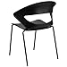 Flash Furniture HERCULES Series 440 lb. Capacity Black Stack Chair