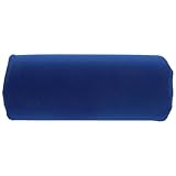 NUOBESTY Almohada Lumbar Ajustable de Espuma Viscoelástica Azul 28X12 CM para Silla Gamer y Oficina Soporte Ergonómico Redondo para Espalda Baja Cojín Portátil para Viaje y Sofá