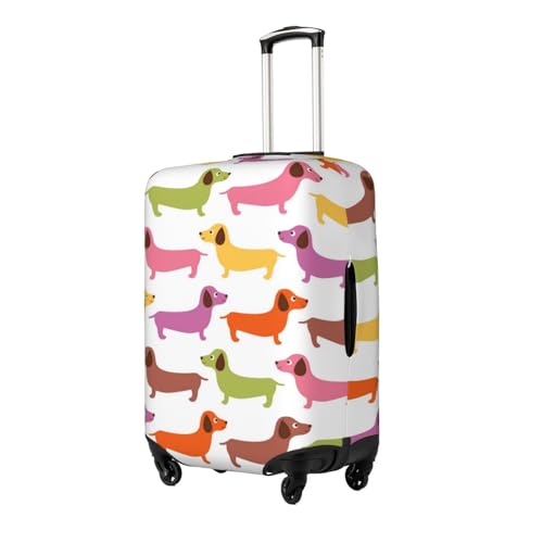Cartoon Dog Luggage Cover, Protective Washable Suitcase Cover - Travel High Elastic Fibers Suitcase Protector Fits Small2