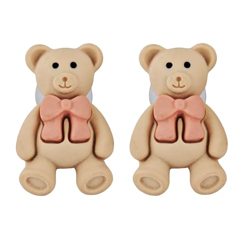 Image of Lucky Jewellery Designer Trendy Teddy And Rabbit Design Earring Stylish Teddy Bear Stud Earing | Cute Cartoon Earrings For Girls & Women (CHEP-TEDDY-PARENT)