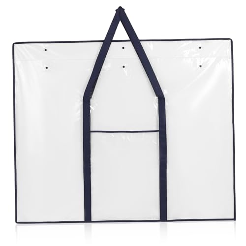 IWOWHERO Large Non Woven Art Portfolio Bag for Posters Durable Poster Holder & Art Storage for Teachers and Classroom Organization