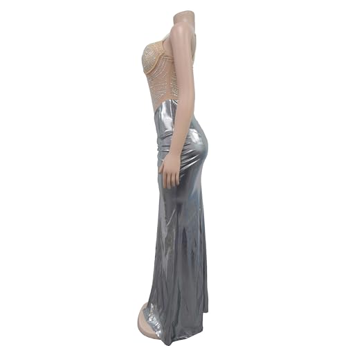 Image of Figdaw High Slit Sexy Evening Gowns Long Prom Dress for Women Formal Elegant