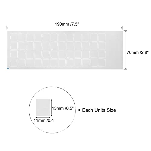 Pegatinas de Teclado Chino-Inglés Transparente 3Pcs miniatura 2