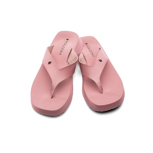 Tongs à plateforme Volcom Not Ur Moms pour femme en noir élégant