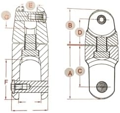 US Stainless Stainless Steel 316 Anchor Swivel Connector 5/16" or 8mm Marine Grade - Image 5