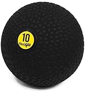 Yes4All Slam Ball, No-Bounce Ball for Exercise, Cross Training and Core Strength Workout 10lbs - ...