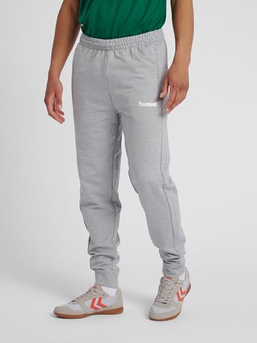 hummel Mens hmlGo Cotton Pant, Grey, Medium – Ansicht 2